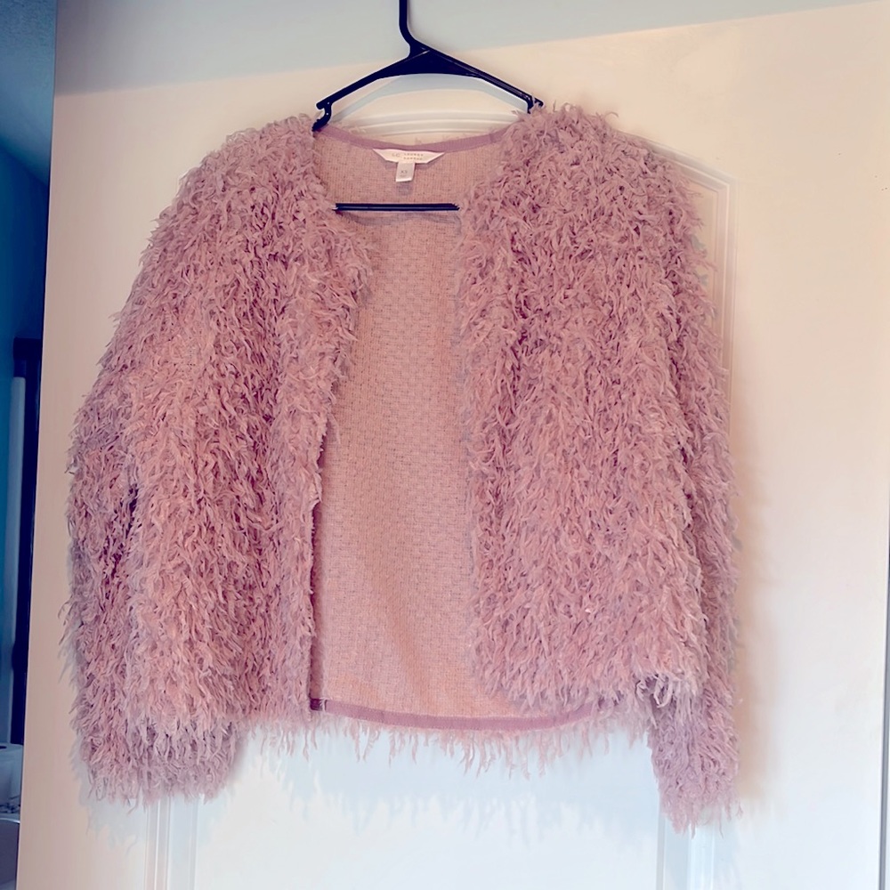 Pink Lauren Conrad sweater coat